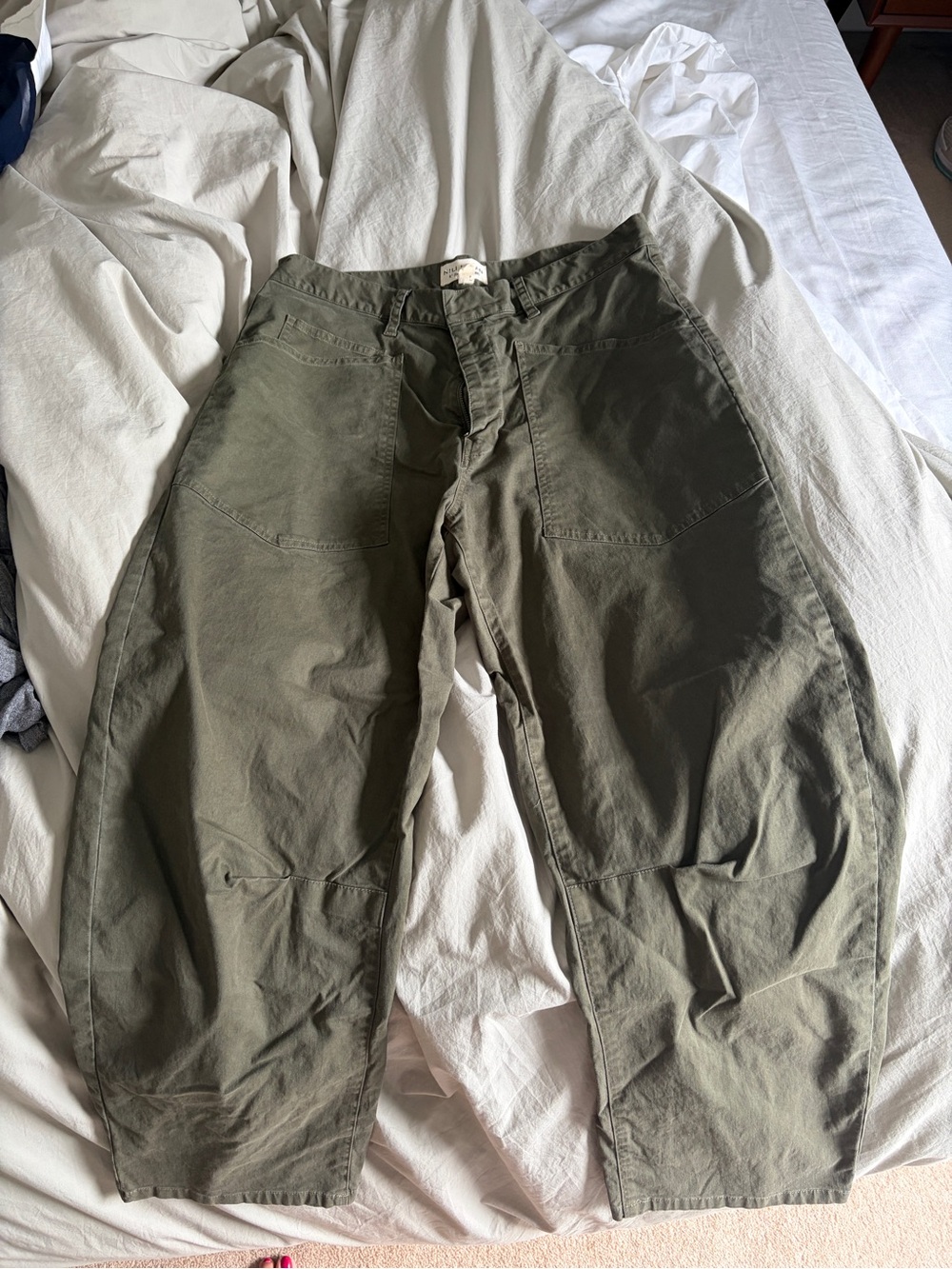 Nili Lotan Olive Green Shon Pants